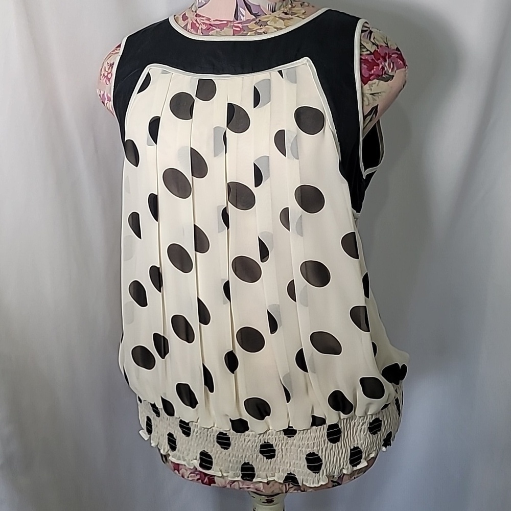 FREE with Purchase F21 Polka Dot Sleeveless Tank Blouse